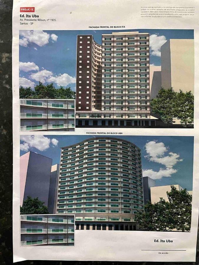 Pe Na Areia Em Santos! Que Vista Mar! Apartment Santos  Ngoại thất bức ảnh